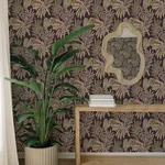 A-Street Prints Alocasia wallpaper, color Burgundy, SKU 4177-27738