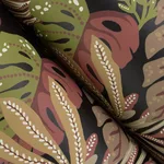 A-Street Prints Alocasia wallpaper, color Burgundy, SKU 4177-27738