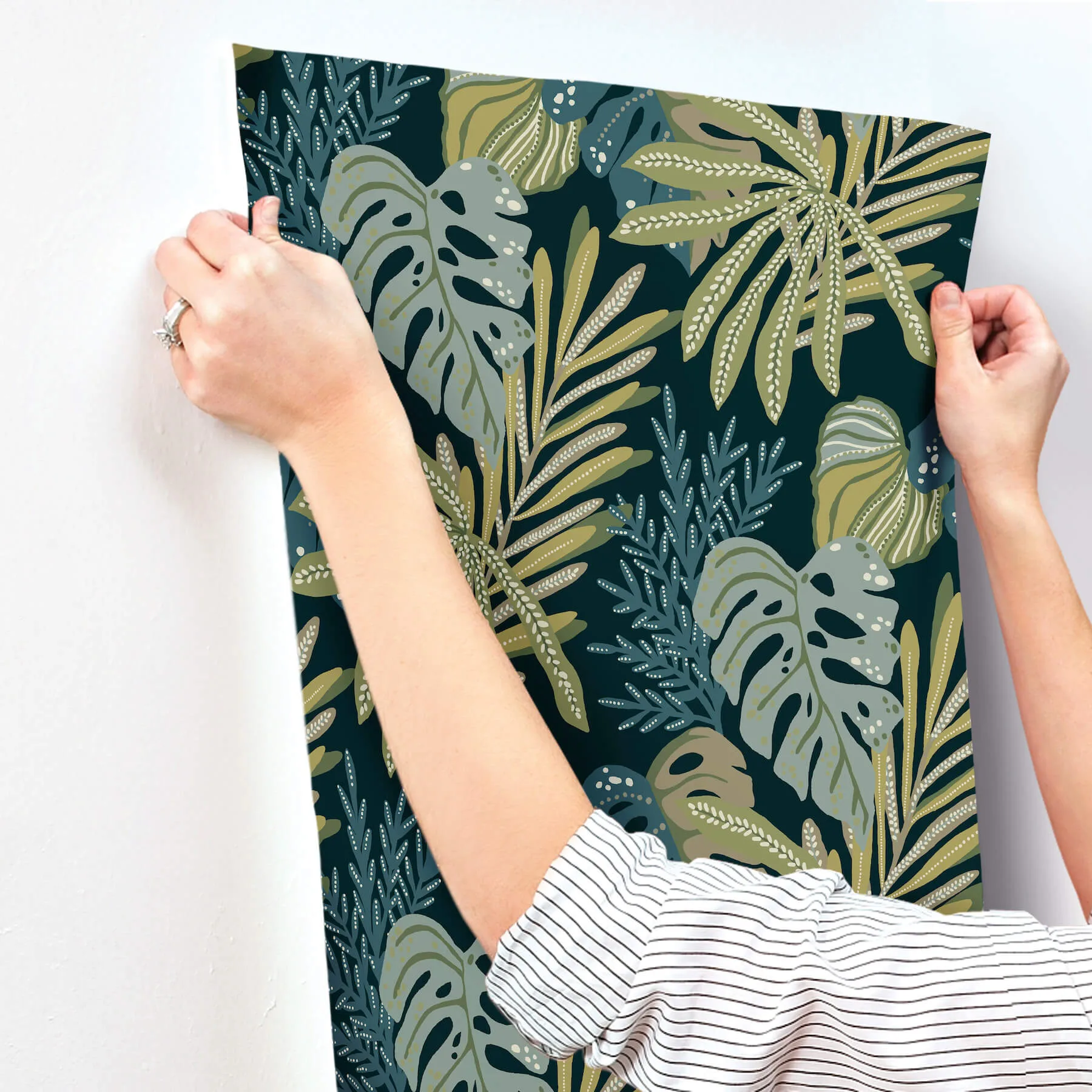 A-Street Prints Alocasia - Green Wallpaper | Buy Online A-Street Prints Alocasia wallpaper, color Green, SKU 4177-27739