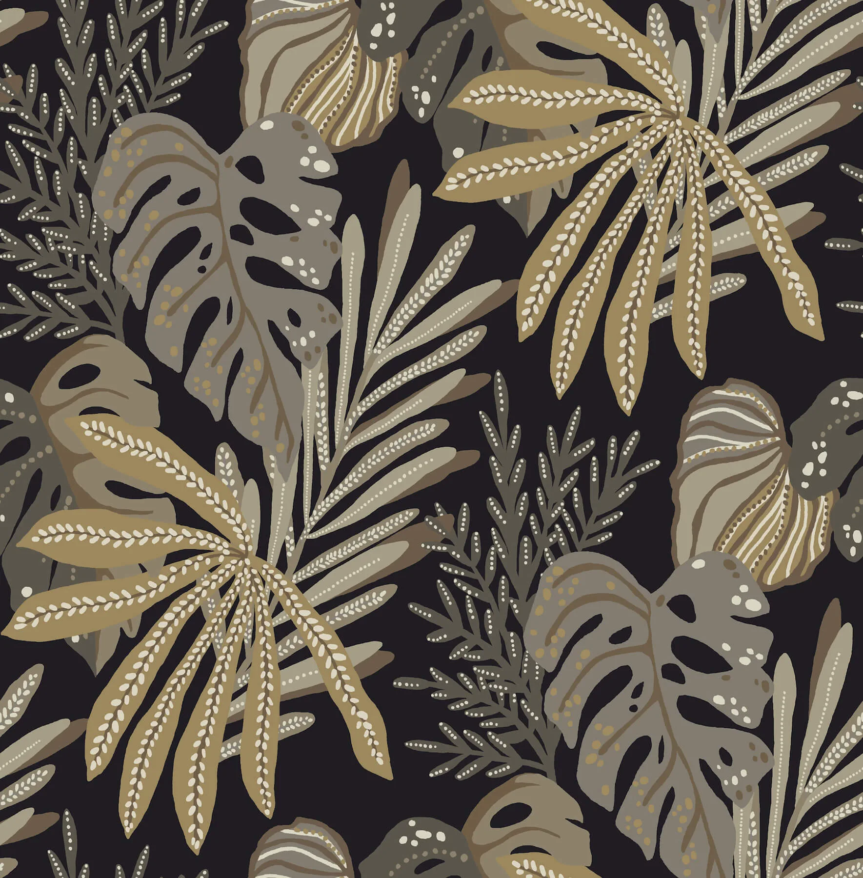 A-Street Prints Alocasia wallpaper, color Neutral, SKU 4177-27736