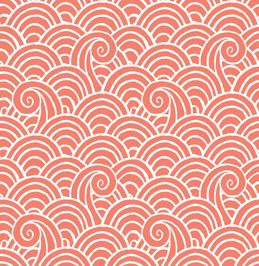 A-Street Prints Alorah wallpaper, color Coral, SKU 4081-26306