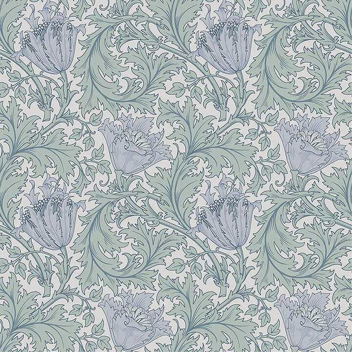 A-Street Prints Anemone wallpaper, color Blue, SKU 4153-82003