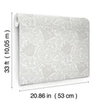 A-Street Prints Anemone - Dove Wallpaper | Buy Online A-Street Prints Anemone wallpaper, color Dove, SKU 4153-82001