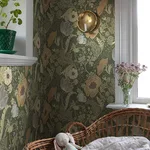 A-Street Prints Anemone - Green Wallpaper | Buy Online A-Street Prints Anemone wallpaper, color Green, SKU 4080-44104