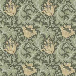 A-Street Prints Anemone wallpaper, color Moss, SKU 4153-82004