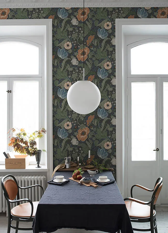 A-Street Prints Anemone wallpaper, color Multicolor, SKU 4080-33003