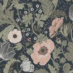 A-Street Prints Anemone - Navy Wallpaper | Buy Online A-Street Prints Anemone wallpaper, color Navy, SKU 4080-44103