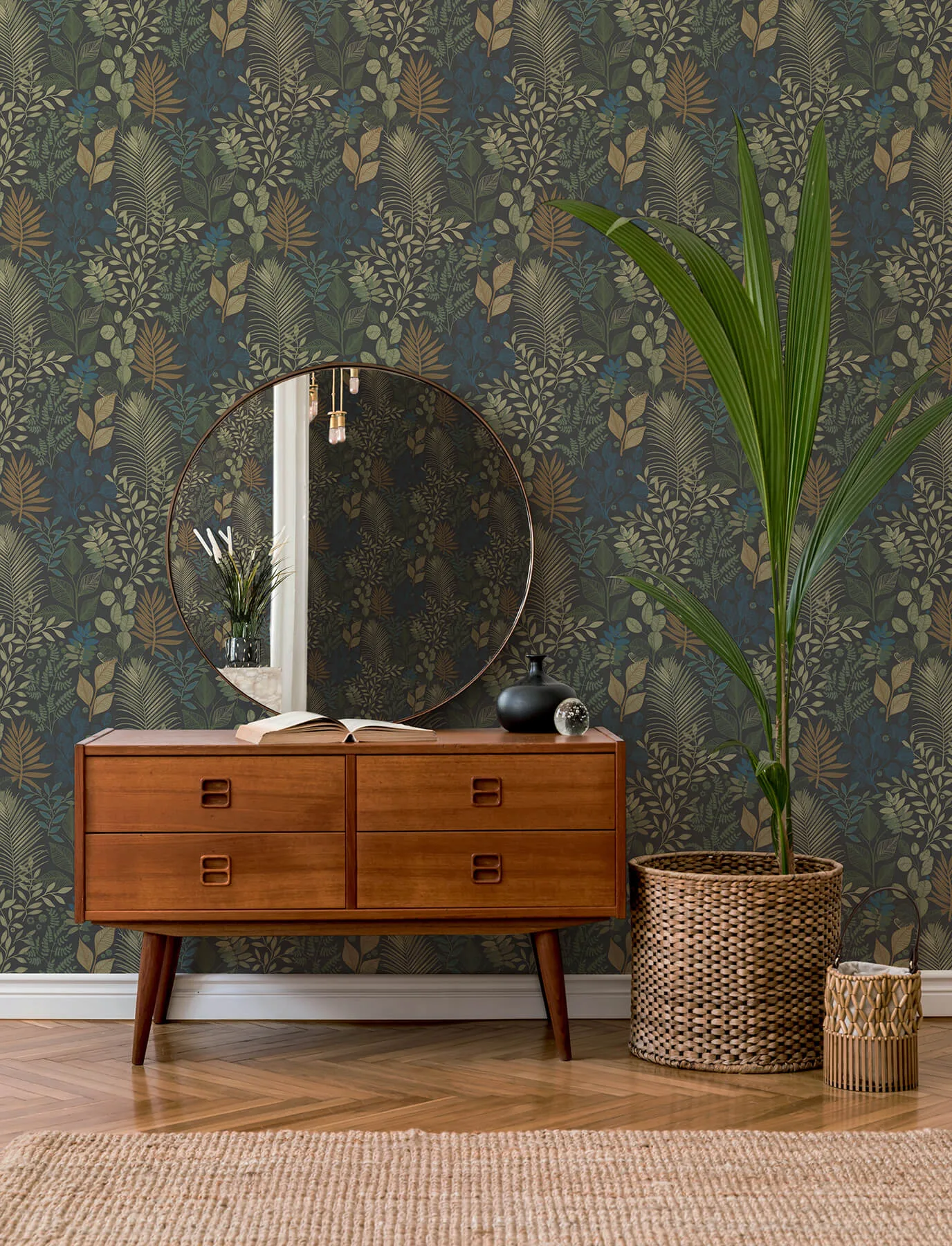 A-Street Prints Ängslycka - Charcoal Wallpaper | Buy Online A-Street Prints Ängslycka wallpaper, color Charcoal, SKU 4201-20105