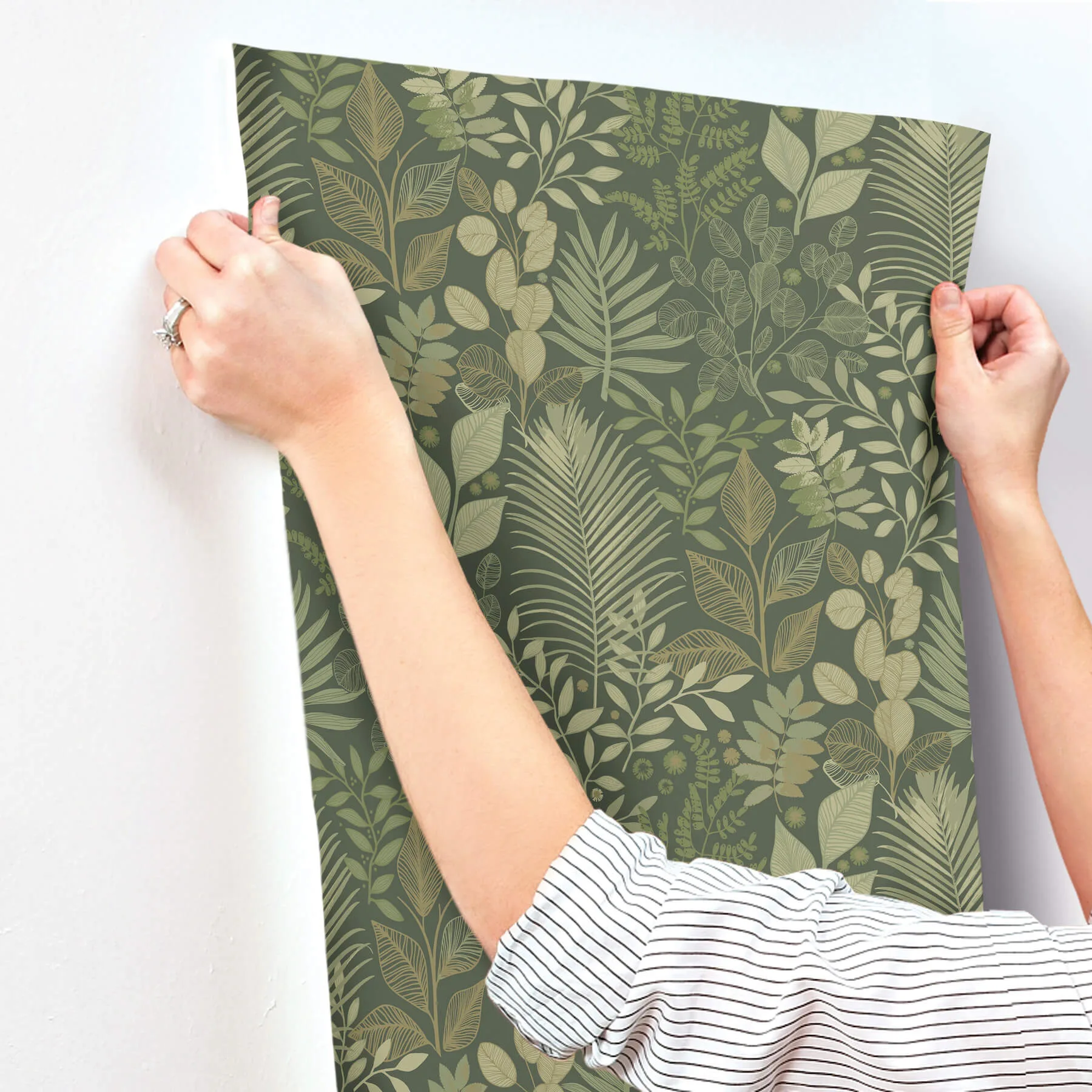 A-Street Prints Ängslycka - Dark Green Wallpaper | Buy Online A-Street Prints Ängslycka wallpaper, color Dark Green, SKU 4201-20103