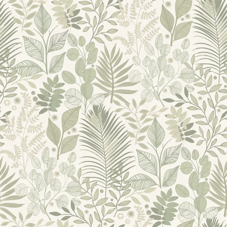 A-Street Prints Ängslycka wallpaper, color Green, SKU 4201-20102