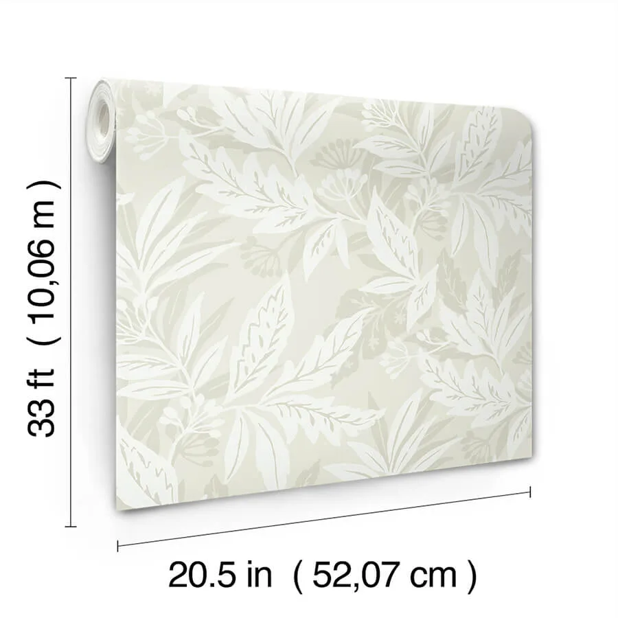 A-Street Prints Anita wallpaper, color Dove, SKU 4155-27329