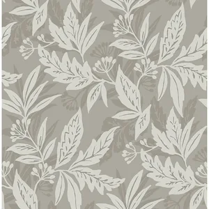 A-Street Prints Anita wallpaper, color Pewter, SKU 4155-27327