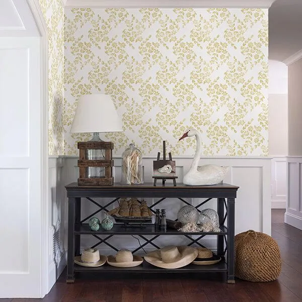 A-Street Prints Arabesque wallpaper, color Mustard, SKU 2901-25430