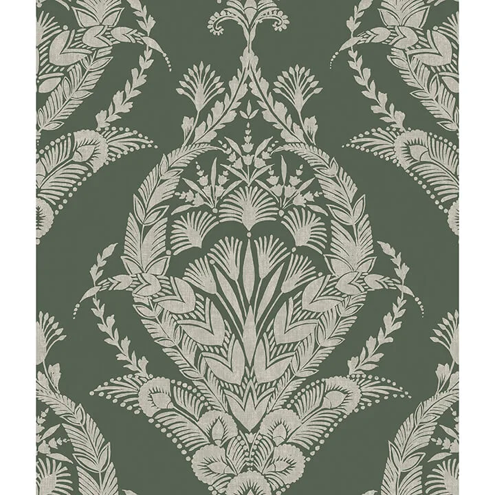 A-Street Prints Arlie wallpaper, color Evergreen, SKU 4120-26821