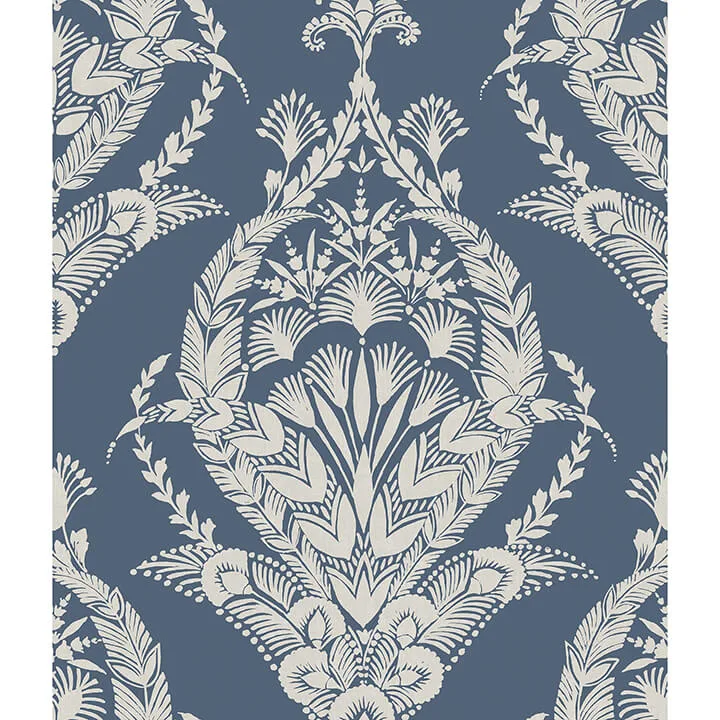 A-Street Prints Arlie wallpaper, color Indigo, SKU 4120-26817