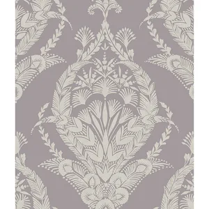 A-Street Prints Arlie wallpaper, color Lavender, SKU 4120-26820