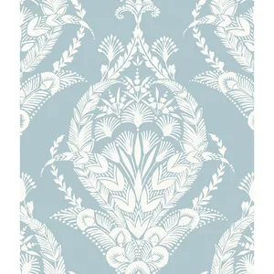 A-Street Prints Arlie wallpaper, color Light Blue, SKU 4120-26819