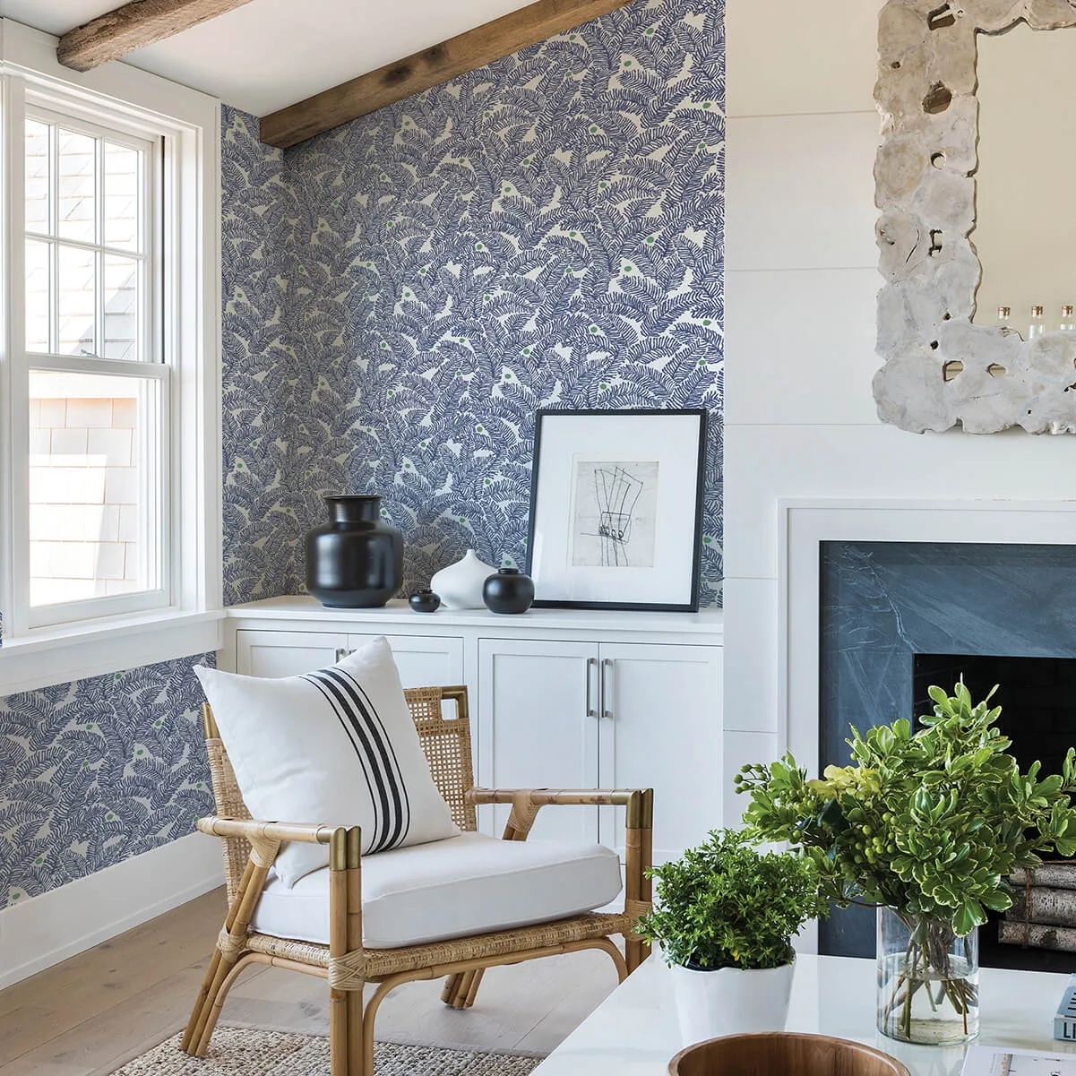 A-Street Prints Athina wallpaper, color Navy, SKU 2969-26034