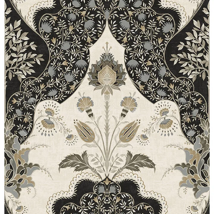 A-Street Prints Auden wallpaper, color Black, SKU 4147-27389
