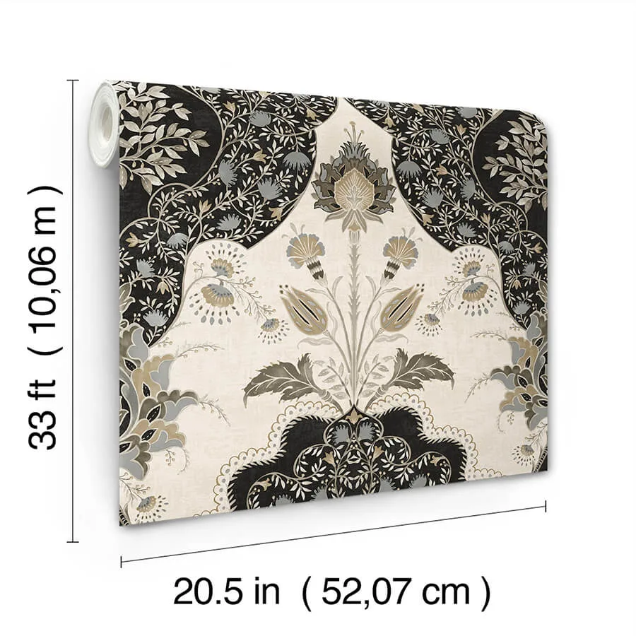 A-Street Prints Auden - Black Wallpaper | Buy Online A-Street Prints Auden wallpaper, color Black, SKU 4147-27389