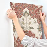 A-Street Prints Auden wallpaper, color Ruby, SKU 4147-27390