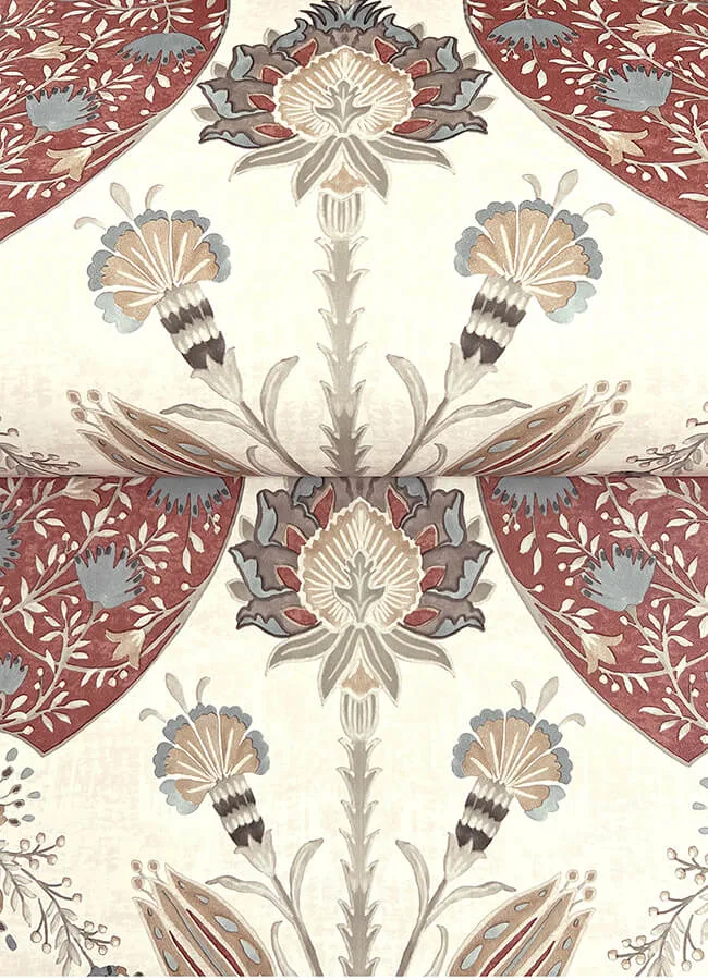 A-Street Prints Auden wallpaper, color Ruby, SKU 4147-27390