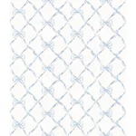 A-Street Prints Baby Bow wallpaper, color Blue Bella Ribbon, SKU AST4168