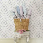 A-Street Prints Baby Bow wallpaper, color Blue Bella Ribbon, SKU AST4168