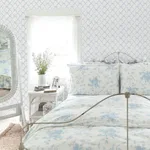 A-Street Prints Baby Bow wallpaper, color Blue Bella Ribbon, SKU AST4168