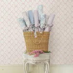 A-Street Prints Baby Bow wallpaper, color Faded Primrose, SKU AST4114
