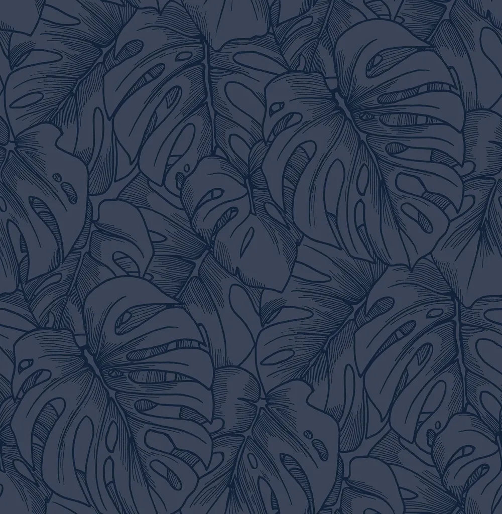 A-Street Prints Balboa wallpaper, color Indigo, SKU 2964-87342