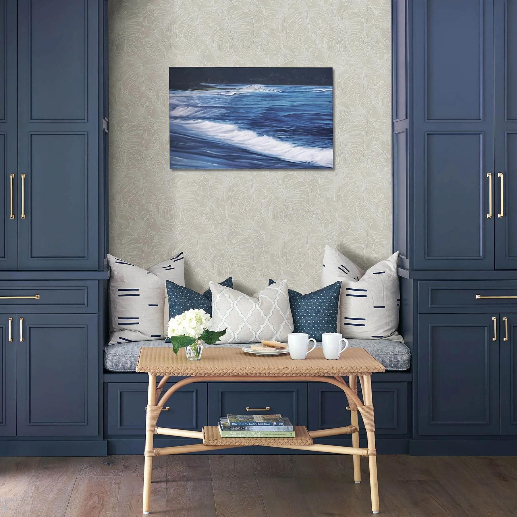 A-Street Prints Balboa wallpaper, color White, SKU 2964-87340
