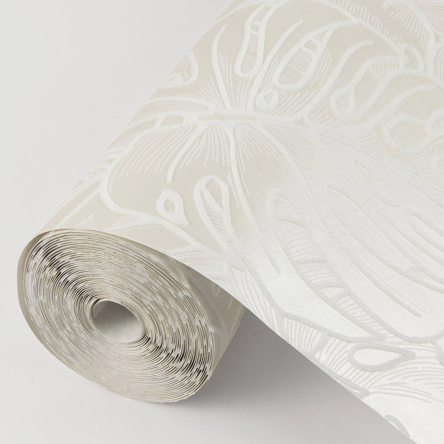 A-Street Prints Balboa wallpaper, color White, SKU 2964-87340