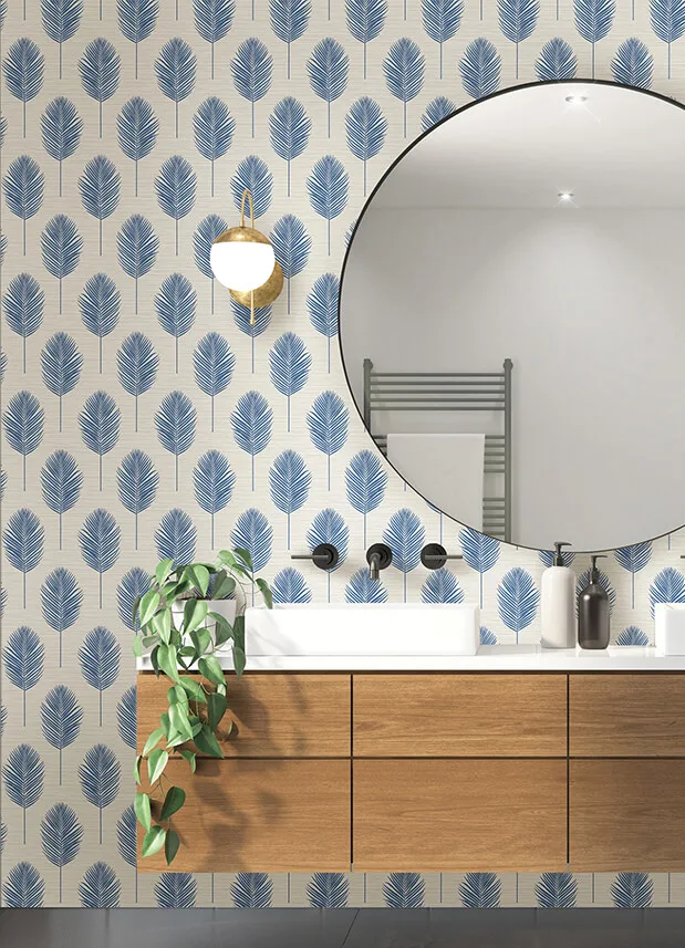 A-Street Prints Bali - Blue Wallpaper | Buy Online A-Street Prints Bali wallpaper, color Blue, SKU 2988-70212