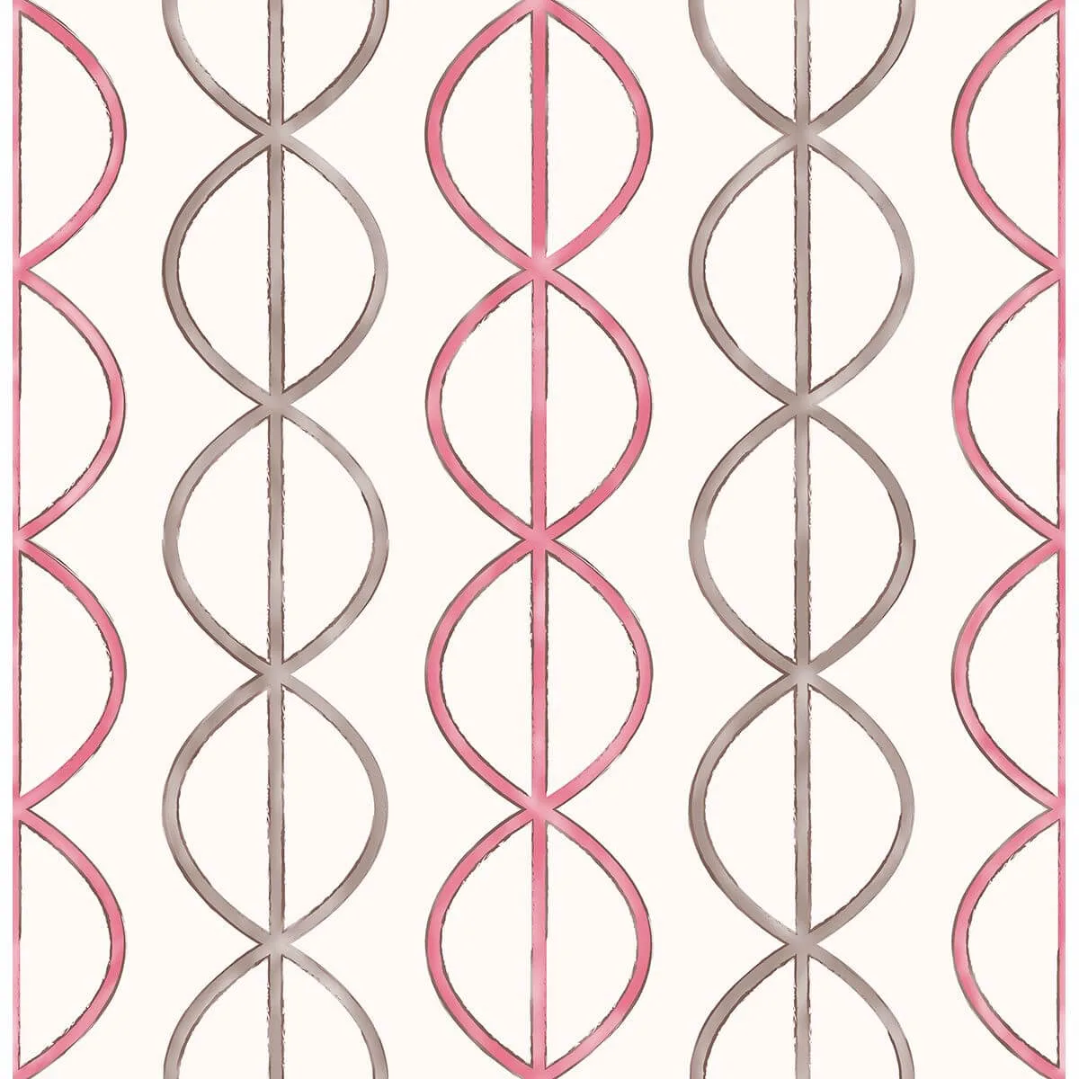 A-Street Prints Banning Stripe wallpaper, color Pink, SKU 2656-004009