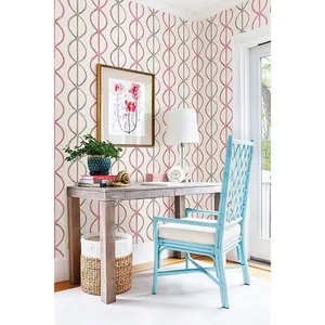 A-Street Prints Banning Stripe wallpaper, color Pink, SKU 2656-004009