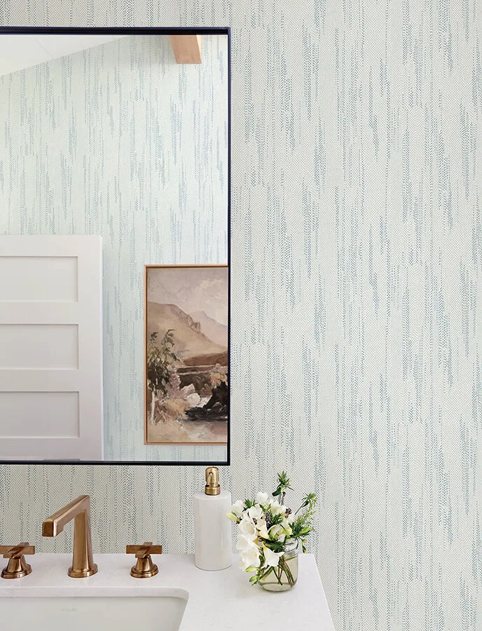 A-Street Prints Baris wallpaper, color Aqua, SKU 4141-27150