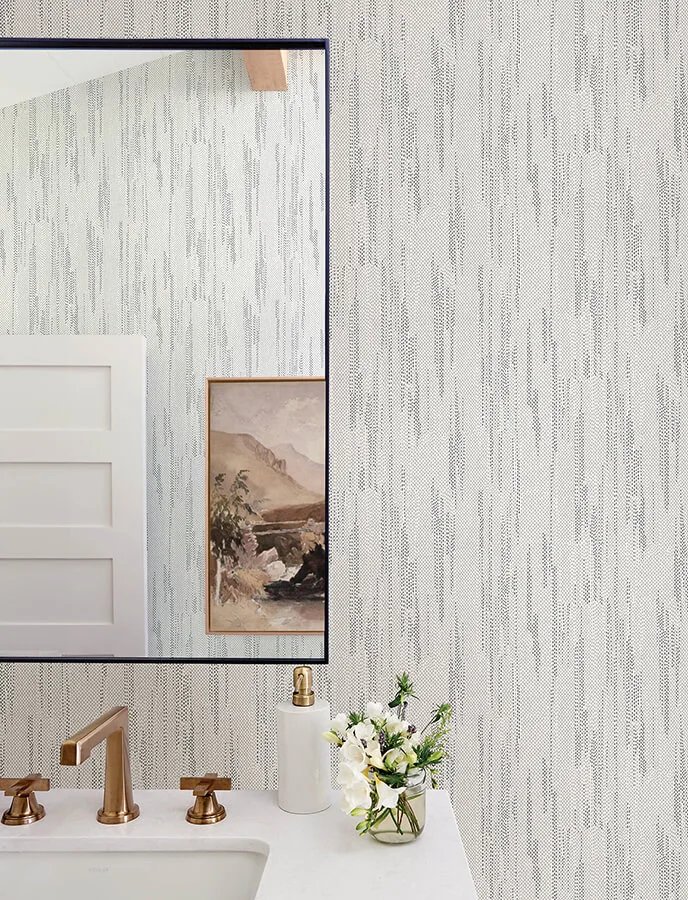 A-Street Prints Baris wallpaper, color Charcoal, SKU 4141-27151