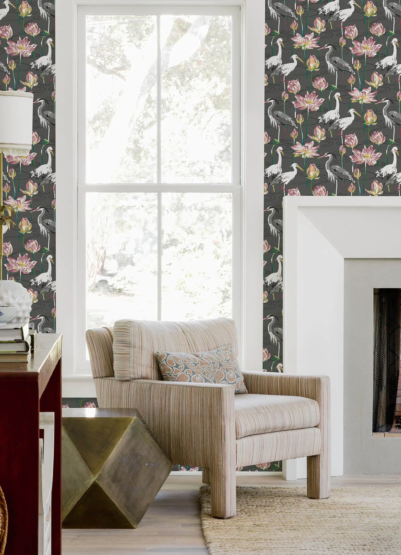 A-Street Prints Barton wallpaper, color Grey, SKU 4081-87553