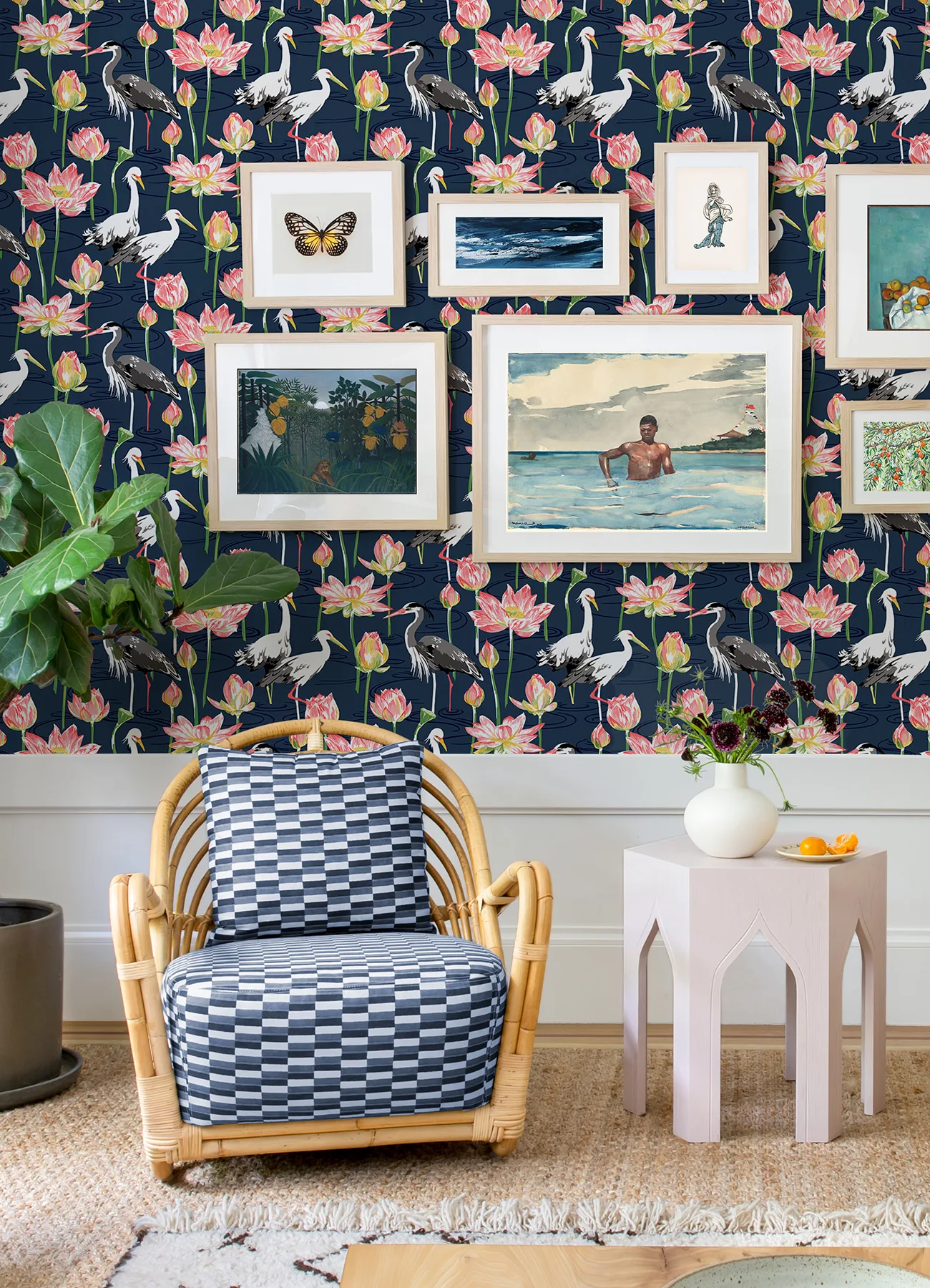 A-Street Prints Barton - Navy Wallpaper | Buy Online A-Street Prints Barton wallpaper, color Navy, SKU 4081-87550