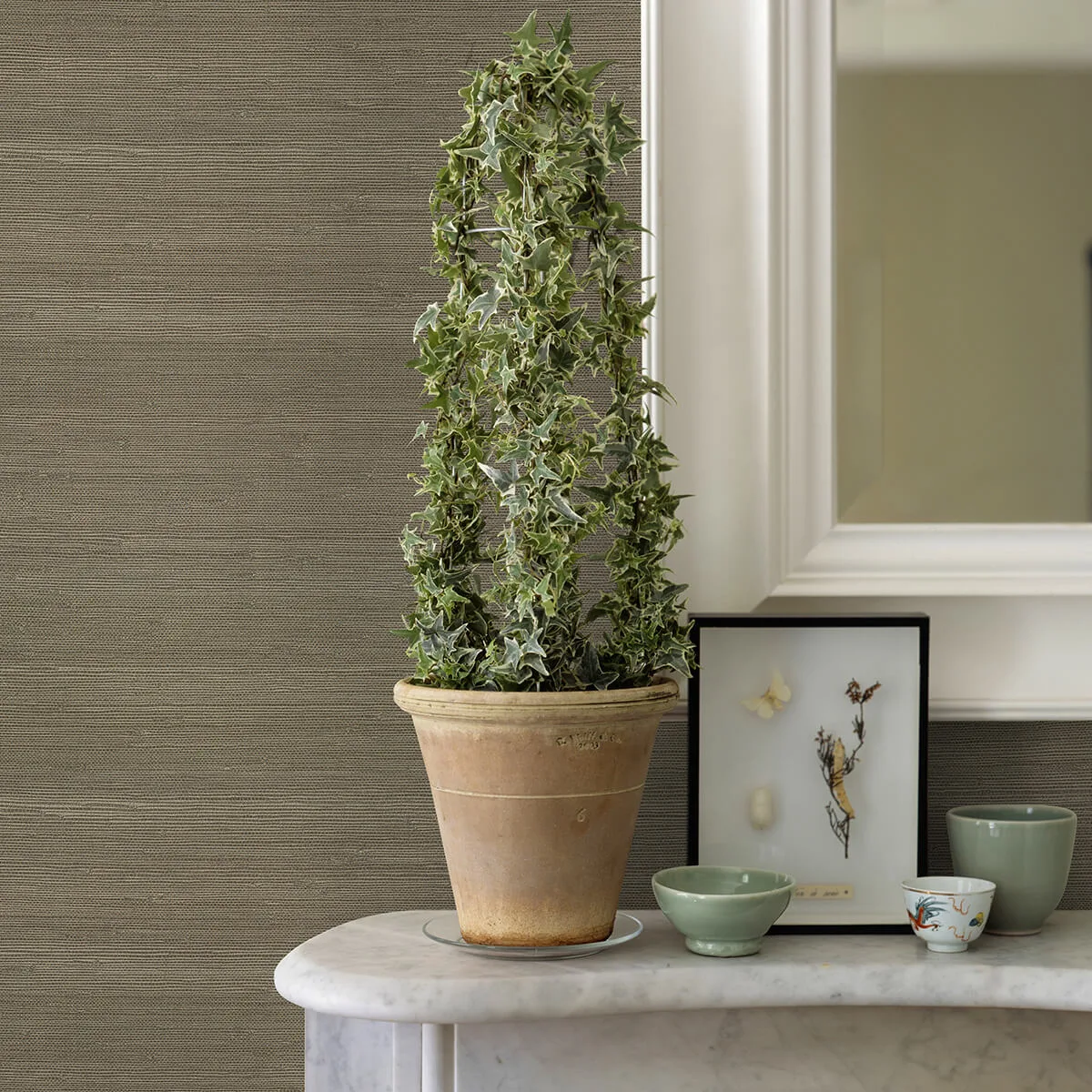 A-Street Prints Battan wallpaper, color Olive, SKU 2972-65655