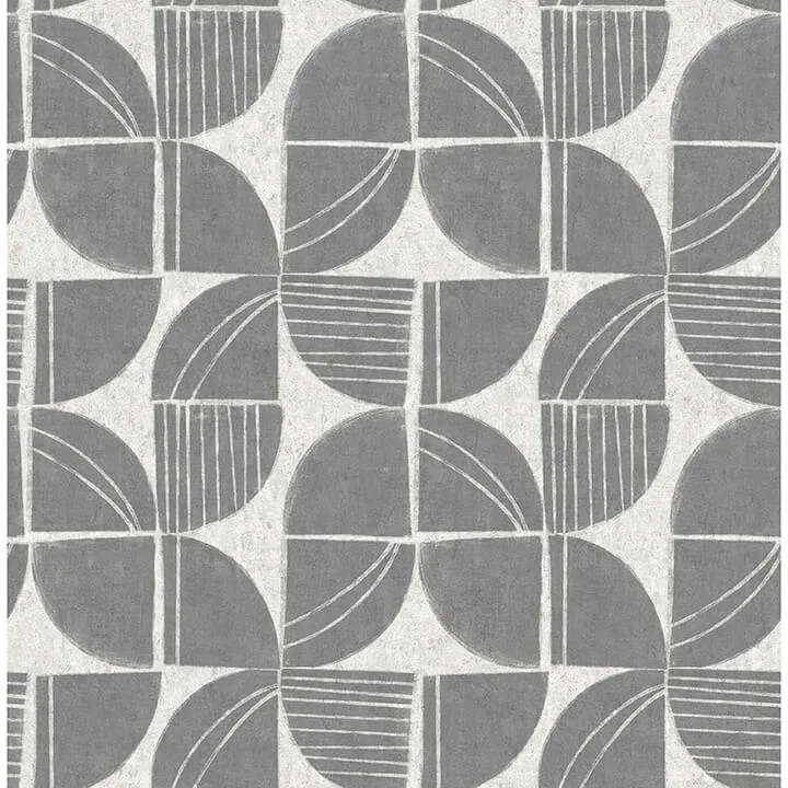 A-Street Prints Baxter wallpaper, color Charcoal, SKU 4141-27110