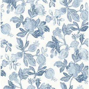 A-Street Prints Beach Rose wallpaper, color Blue, SKU 4172-27492