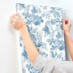 A-Street Prints Beach Rose - Blue Wallpaper | Buy Online A-Street Prints Beach Rose wallpaper, color Blue, SKU 4172-27492