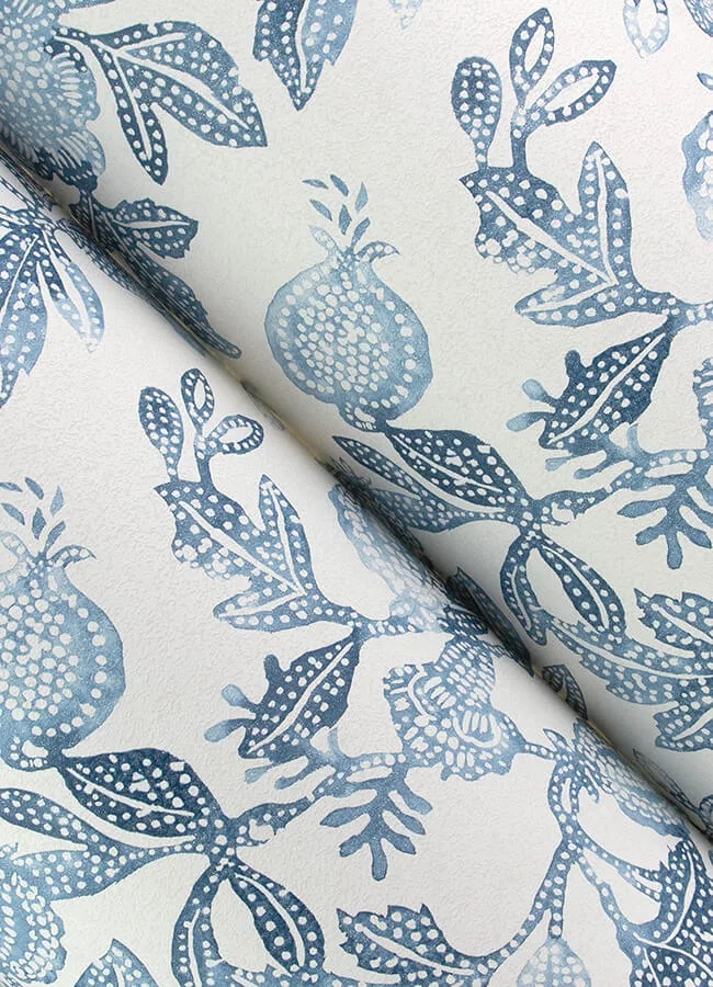 A-Street Prints Beach Rose - Blue Wallpaper | Buy Online A-Street Prints Beach Rose wallpaper, color Blue, SKU 4172-27492