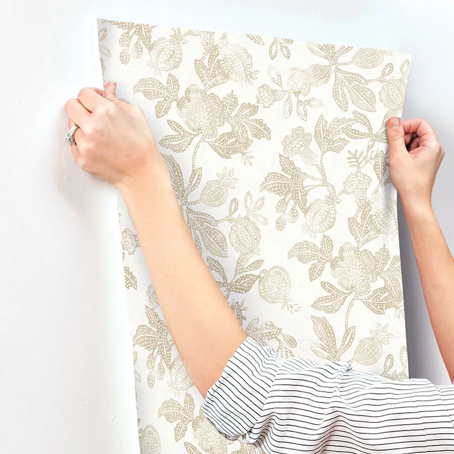 A-Street Prints Beach Rose - Champagne Wallpaper | Buy Online A-Street Prints Beach Rose wallpaper, color Champagne, SKU 4172-27495