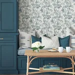 A-Street Prints Beach Rose - Teal Wallpaper | Buy Online A-Street Prints Beach Rose wallpaper, color Teal, SKU 4172-27494