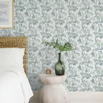 A-Street Prints Beach Rose - Teal Wallpaper | Buy Online A-Street Prints Beach Rose wallpaper, color Teal, SKU 4172-27494