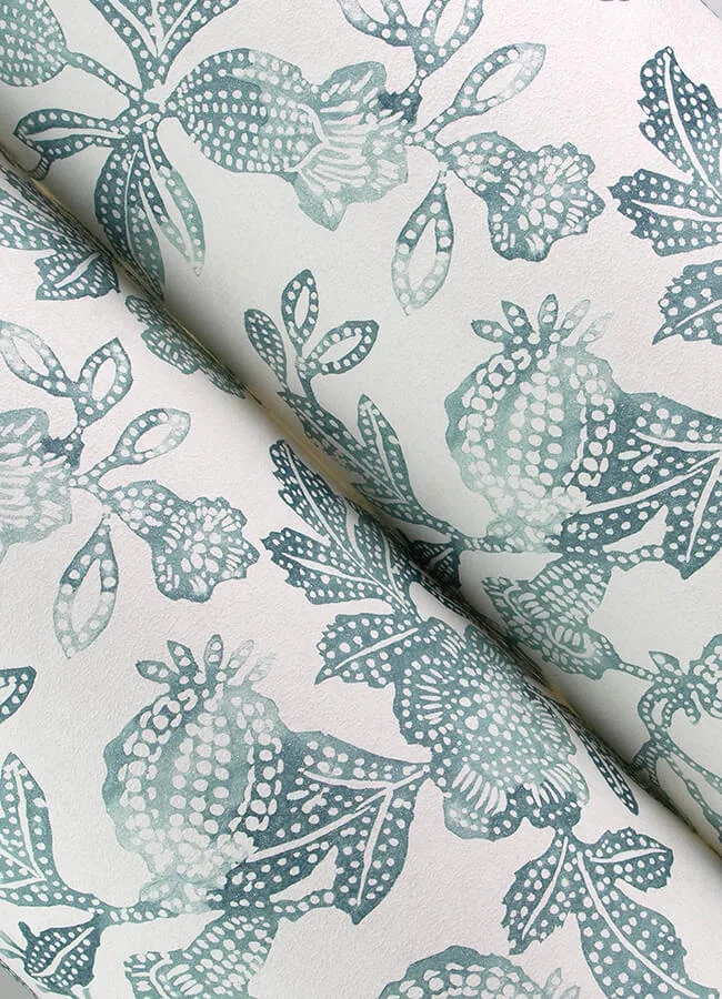 A-Street Prints Beach Rose - Teal Wallpaper | Buy Online A-Street Prints Beach Rose wallpaper, color Teal, SKU 4172-27494