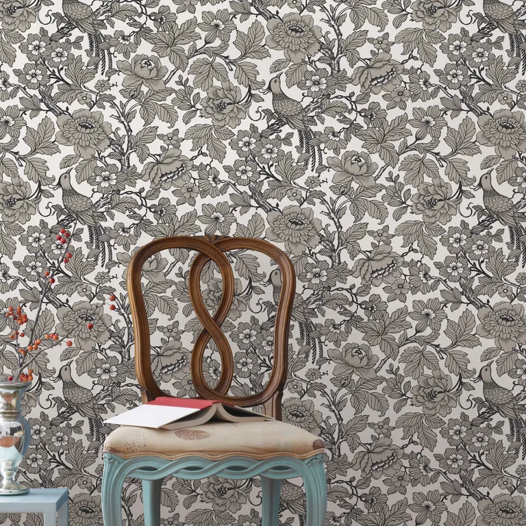 A-Street Prints Beaufort wallpaper, color Black, SKU 2927-80410